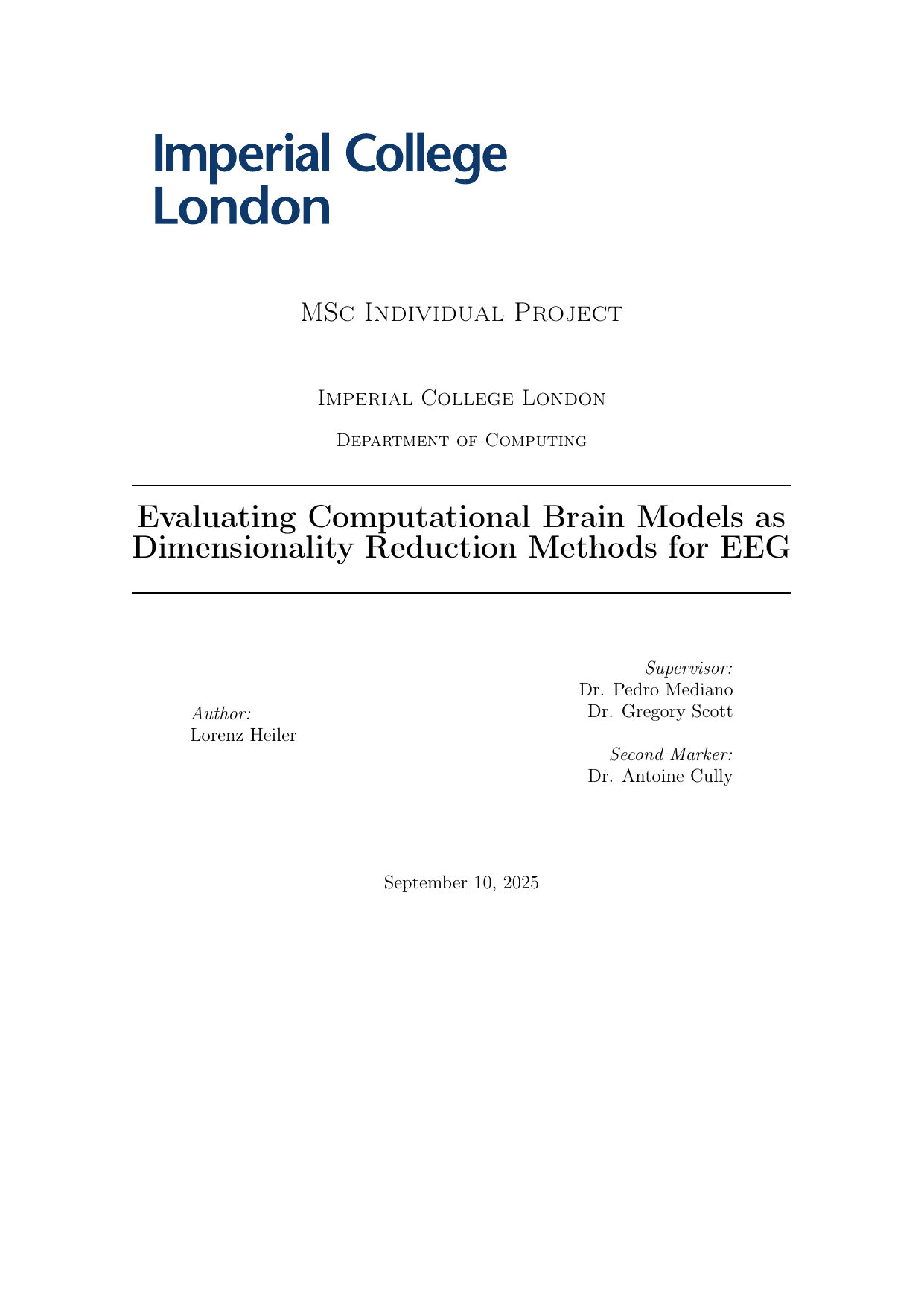 Master Thesis Title Page